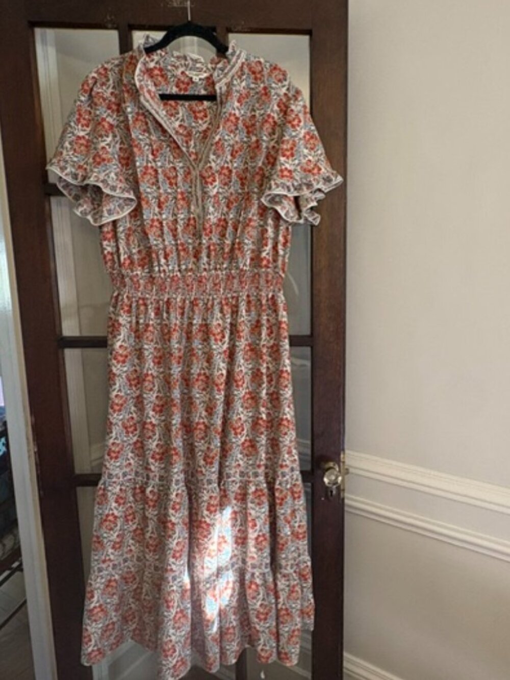 Max Studio Maxi Dress in Floral Pattern, Size 3X